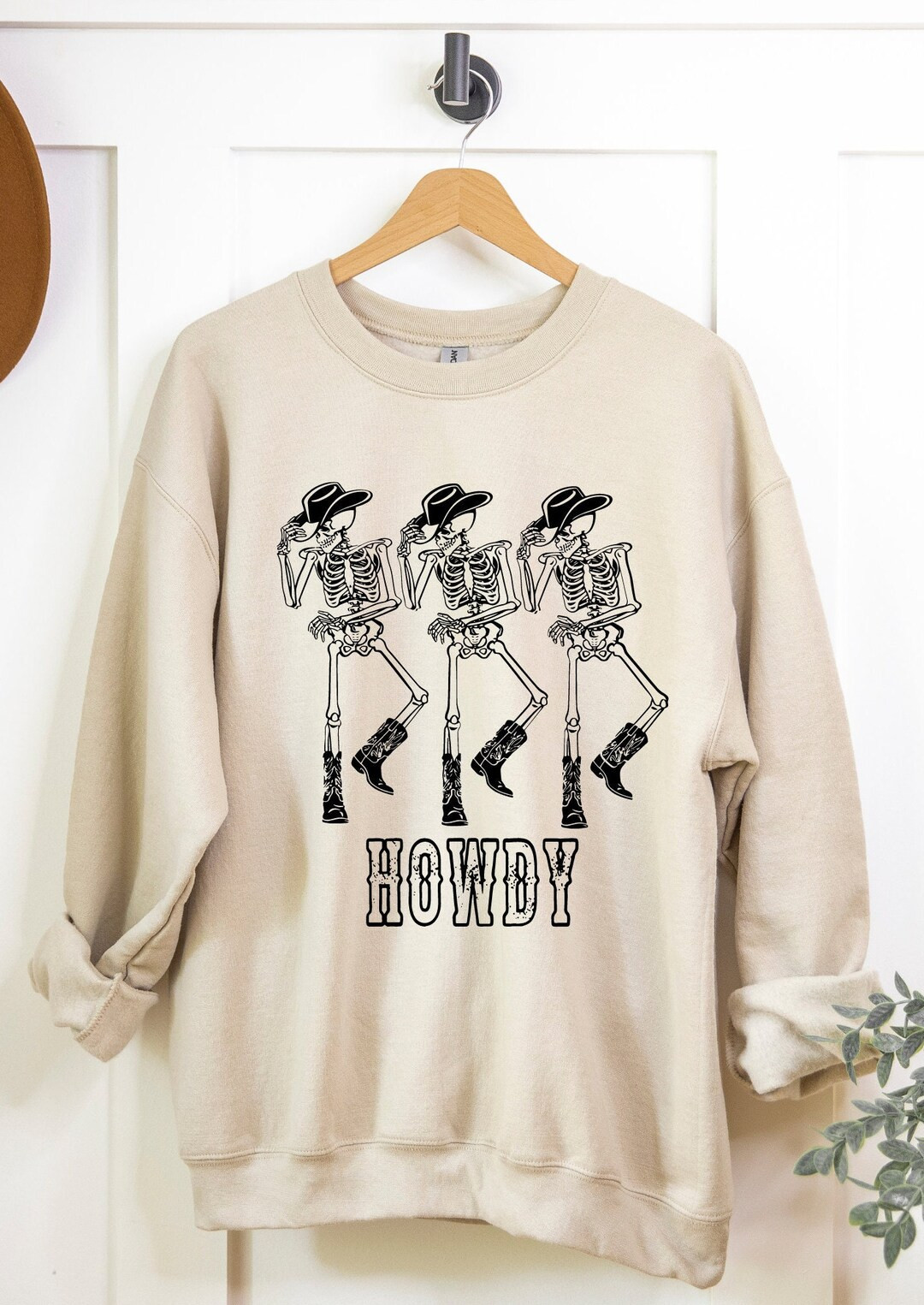 Cowboy Skeleton Sweatshirt, Howdy Hoodie, Western Dancing Skelton Shirt, Fall Howdy Shirt, Gift f... | Etsy (US)