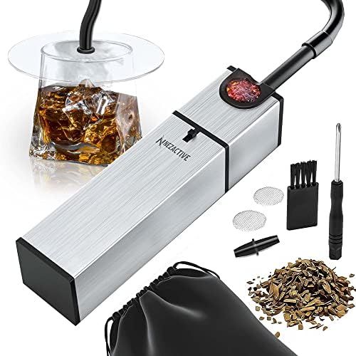 NezActive Cocktail Smoker - Smoking Gun Includes Wood Chips and Accessories, Portable Smoke Infuser  | Amazon (US)