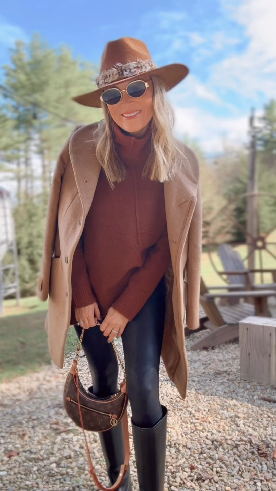 Cozy fall thanksgiving day outfit 🤎 obsessed with this gorgeous fall camel coat. It’s so beautiful can elevate any look. Coat size small 

#LTKOver40 #LTKHoliday #LTKFindsUnder100