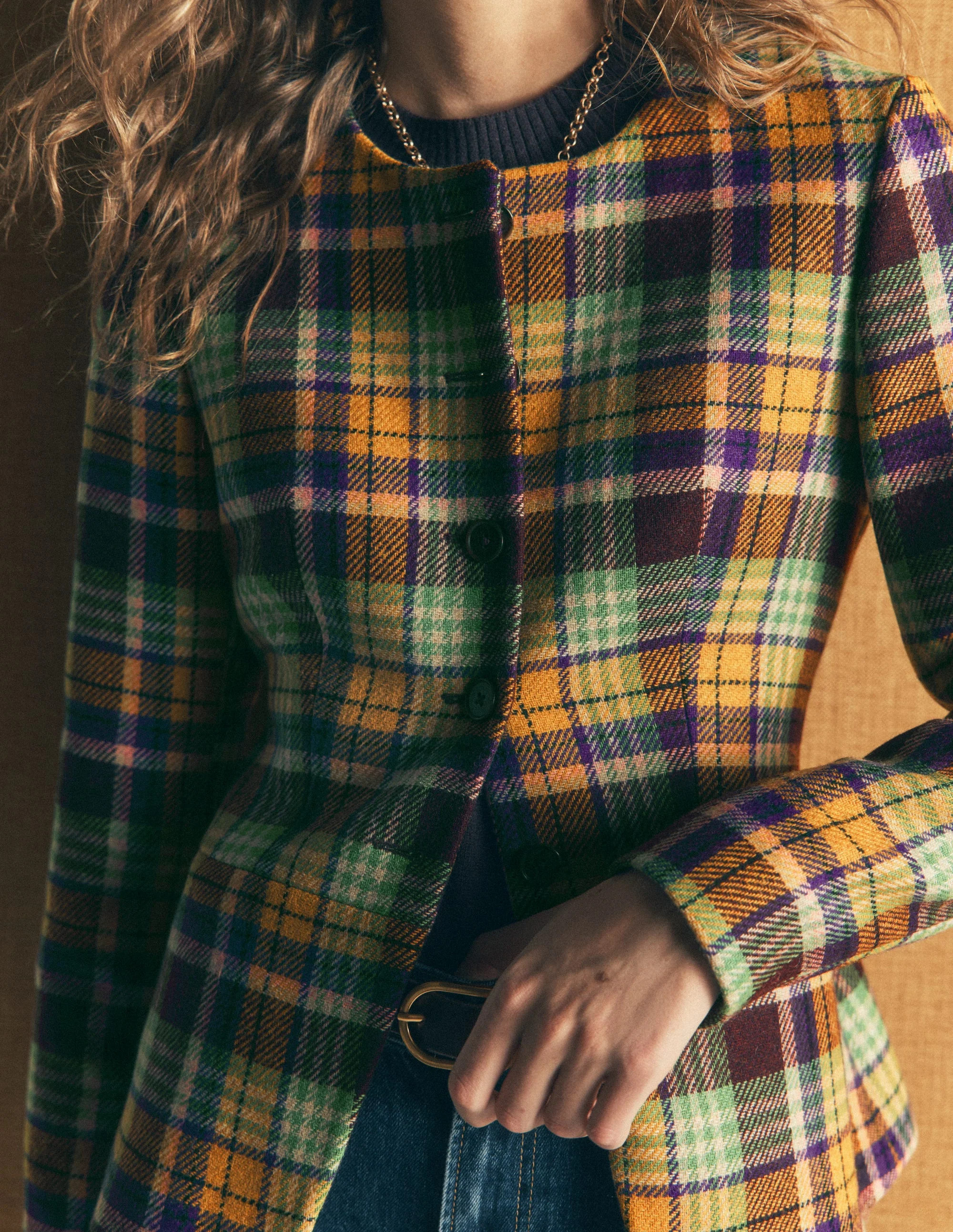 Yellow, Maroon Multi Check | Boden (US)