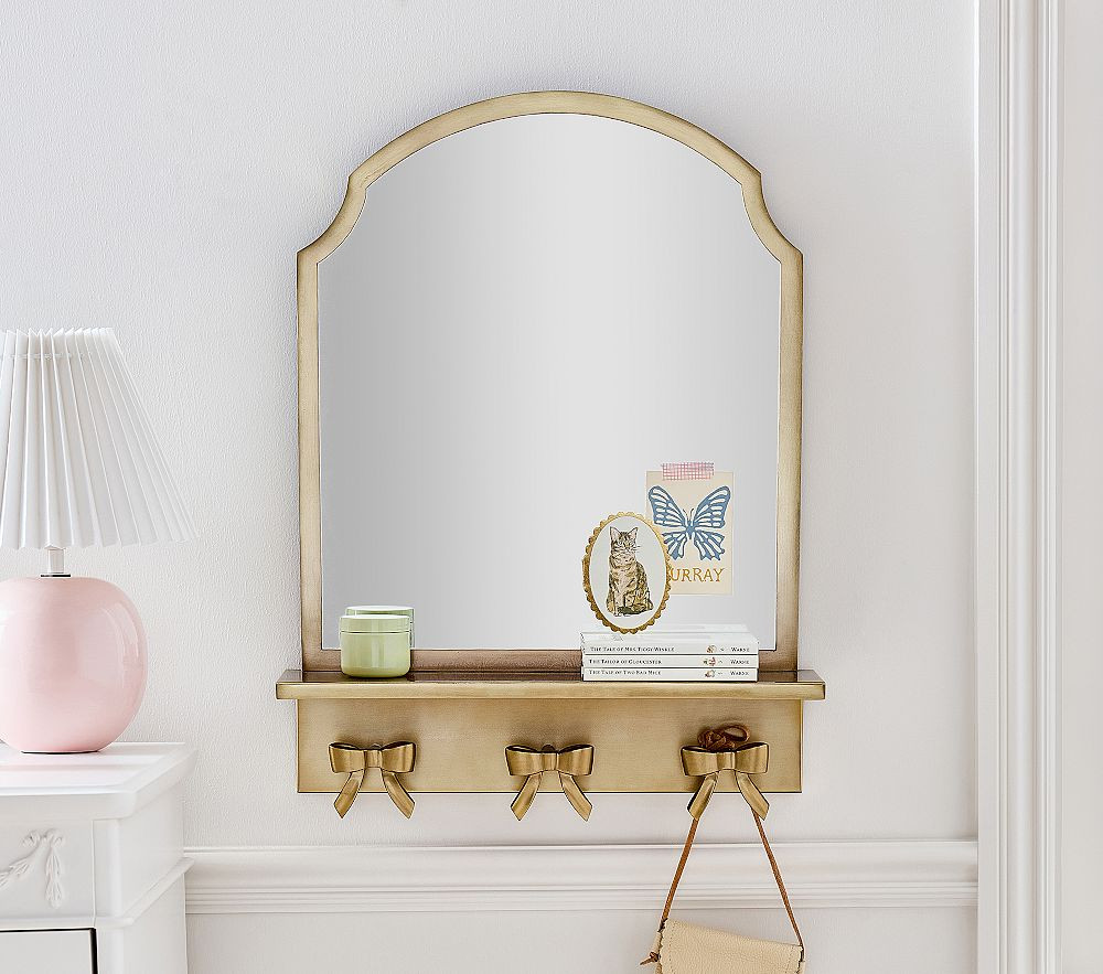 Ava Ribbon Get-Ready Mirror (25" x 19") | Pottery Barn Kids