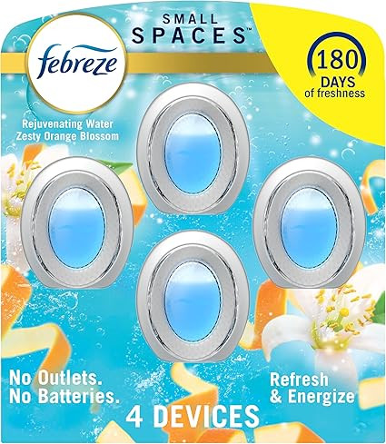 Febreze Small Spaces Air Freshener Refresh & Energize, 0.25 fl. oz., Pack of 4 | Amazon (US)
