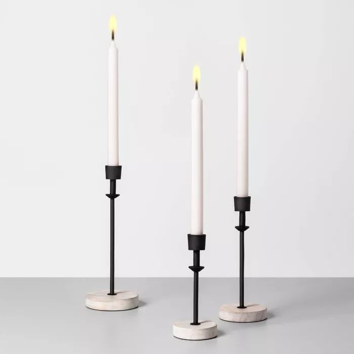 Wood & Metal Single Candle Holder - Hearth & Hand™ with Magnolia | Target