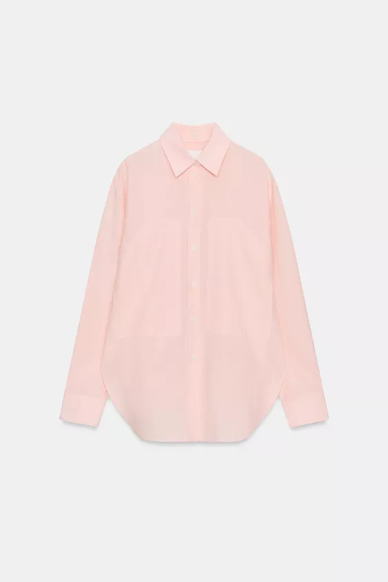 STRIPED SHIRT WITH DETACHABLE COLLAR ZW COLLECTION | Zara UK