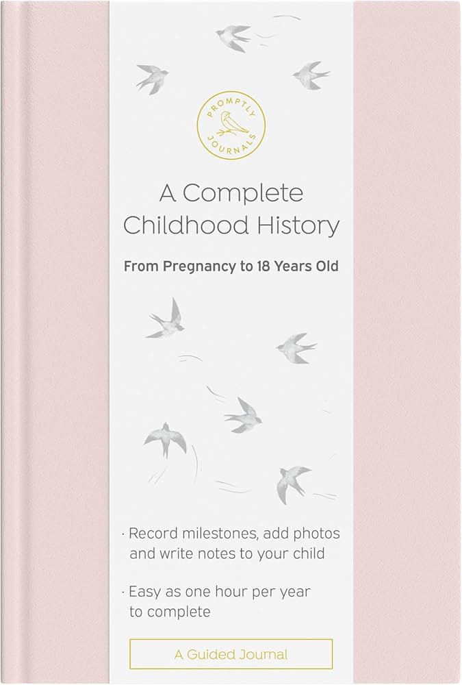 Promptly Journals, A Complete Childhood History: From Pregnancy to 18 Years Old (Powdered Lilac, Purple, Leatherette) | Baby Book and Pregnancy Journal | Baby Memory Book | Amazon (US)