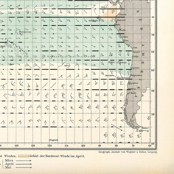 Pacific "Frequency of Winds" Chart | Lindsay Letters, LLC