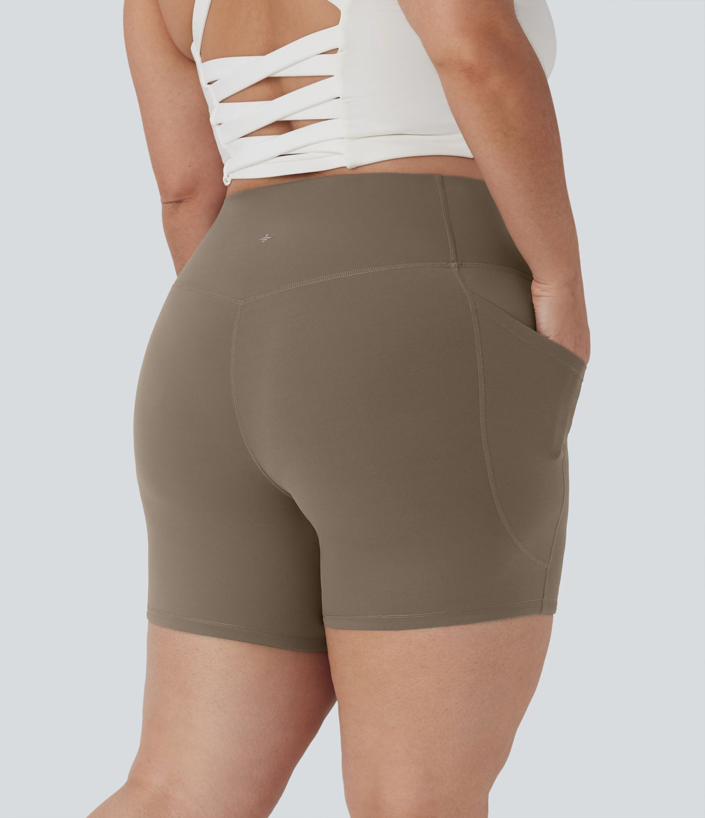 Women’s Plus Size Halara UltraSculpt™ High Waisted Tummy Control Shaping Training Biker Short... | HALARA