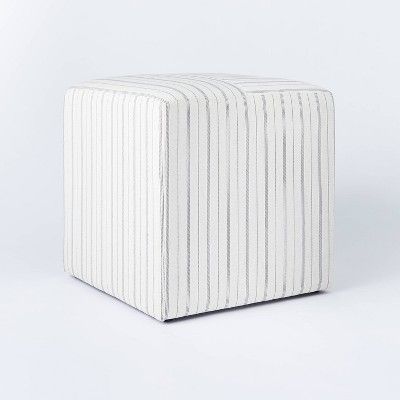 Lynwood Square Upholstered Cube - Threshold™ designed with Studio McGee | Target