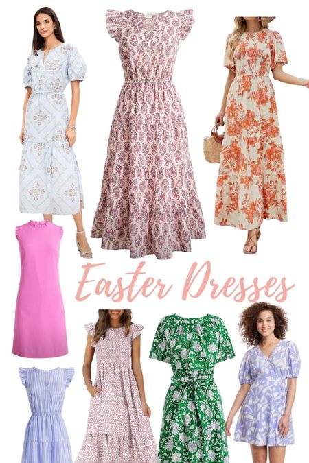 Collection of pretty dresses perfect for spring or Easter! 