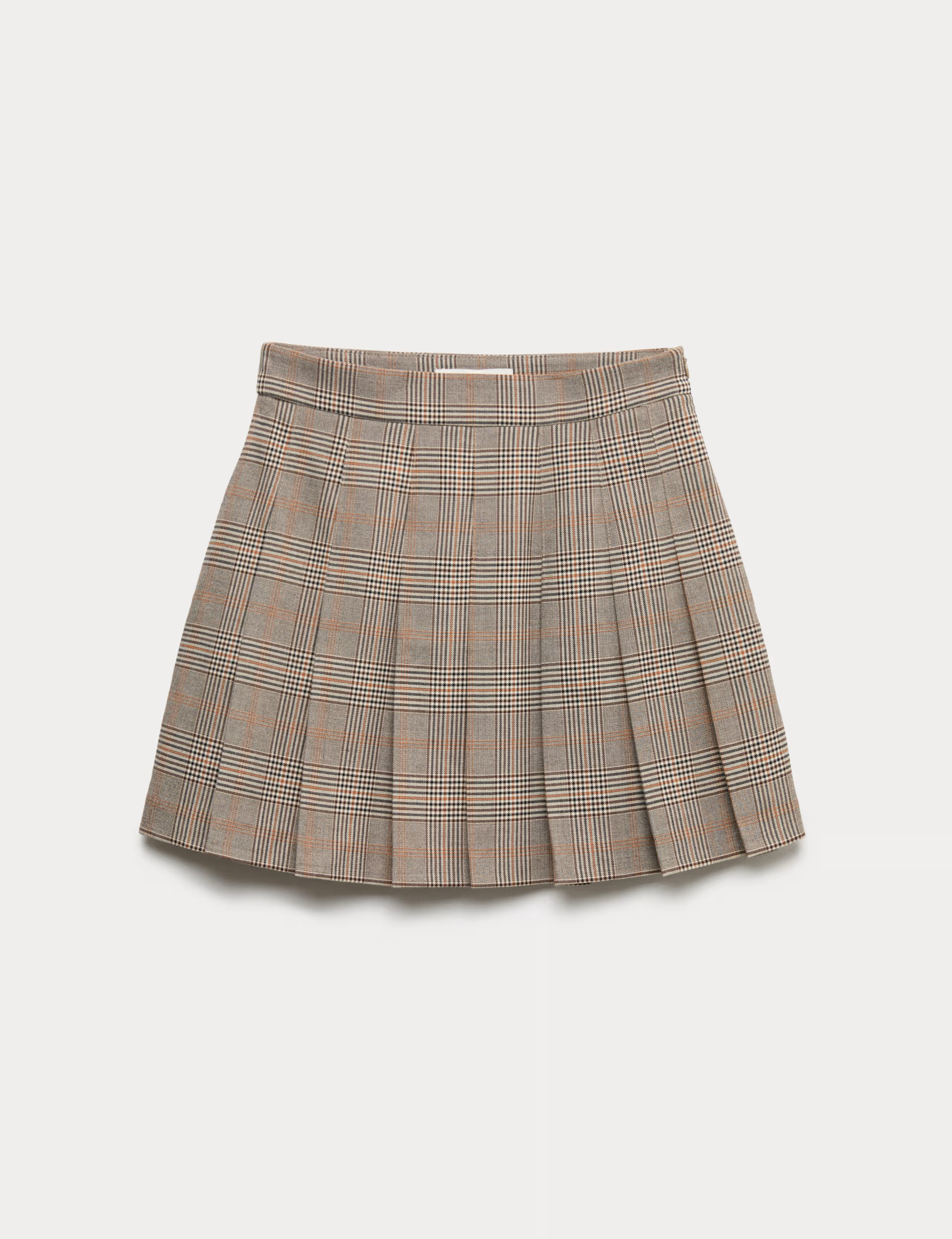 Checked Pleated Mini Skirt | Marks & Spencer (UK)