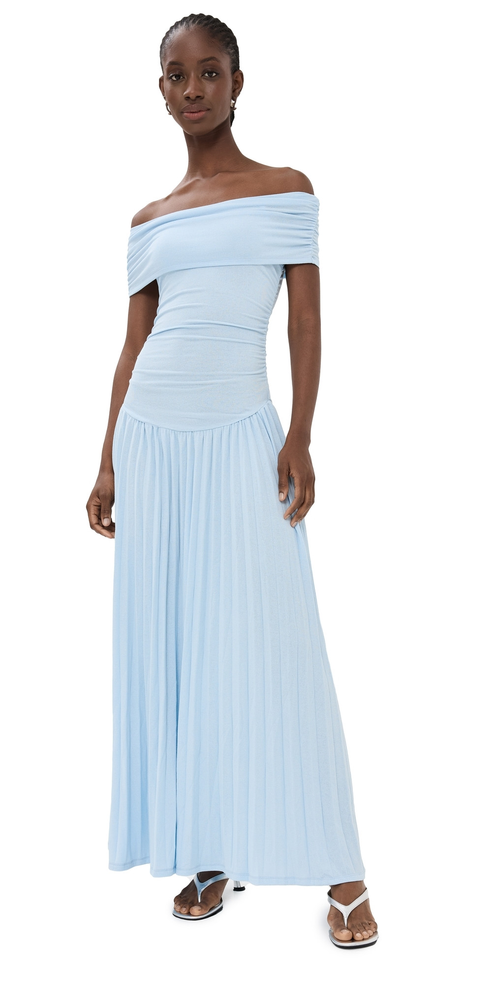 Lioness Field of Dreams Maxi Dress Soft Blue XS | Shopbop