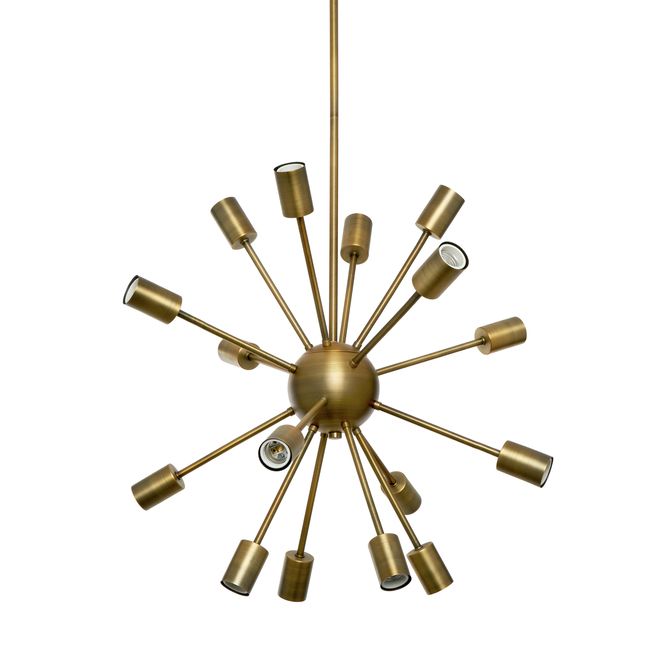 16-Light Aged Brass Sputnik Chandelier | Lights.com