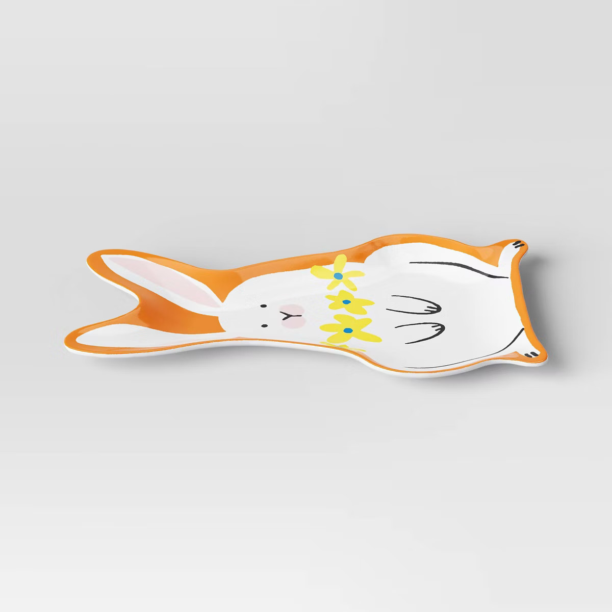 6.75" Figural Bunny Appetizer Plate White - Room Essentials™ | Target