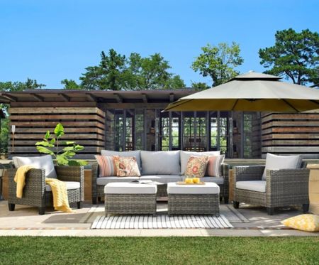 Amazing deal on this 5 piece outdoor patio set from Walmart! Conversation set patio and outdoor furniture pool side porch furniture and decor Walmart deals and sales Labor Day sale finds and favorites this will sell out fast good deal alert!

#LTKhome #LTKFind #LTKsalealert