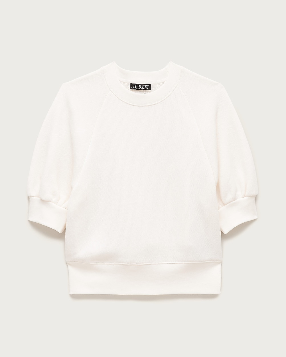 Heritage terry puff-sleeve sweatshirt | J. Crew US