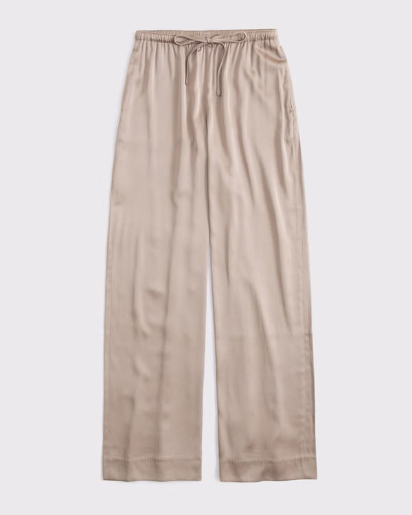 Women's Satin Pull-On Pant | Women's Bottoms | Abercrombie.com | Abercrombie & Fitch (US)