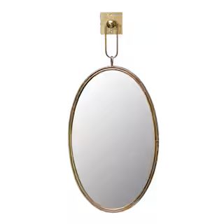 Antique Gold Oval Metal Wall Mirror with Bracket | Michaels | Michaels Stores