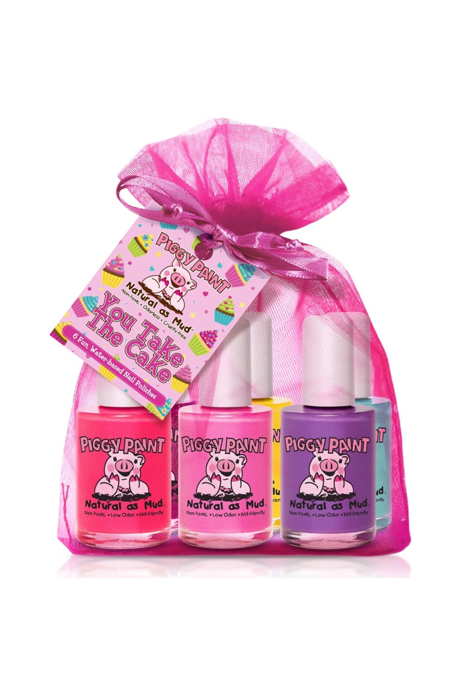 Piggy Paint | 100% Non-Toxic Girls Nail Polish | Safe, Cruelty-free, Vegan, & Low Odor for Kids| You Take the Cake (6 Polish Set)

#safenailpolish #toddlers #preschoolers #giftguide 

#LTKbeauty #LTKkids #LTKGiftGuide