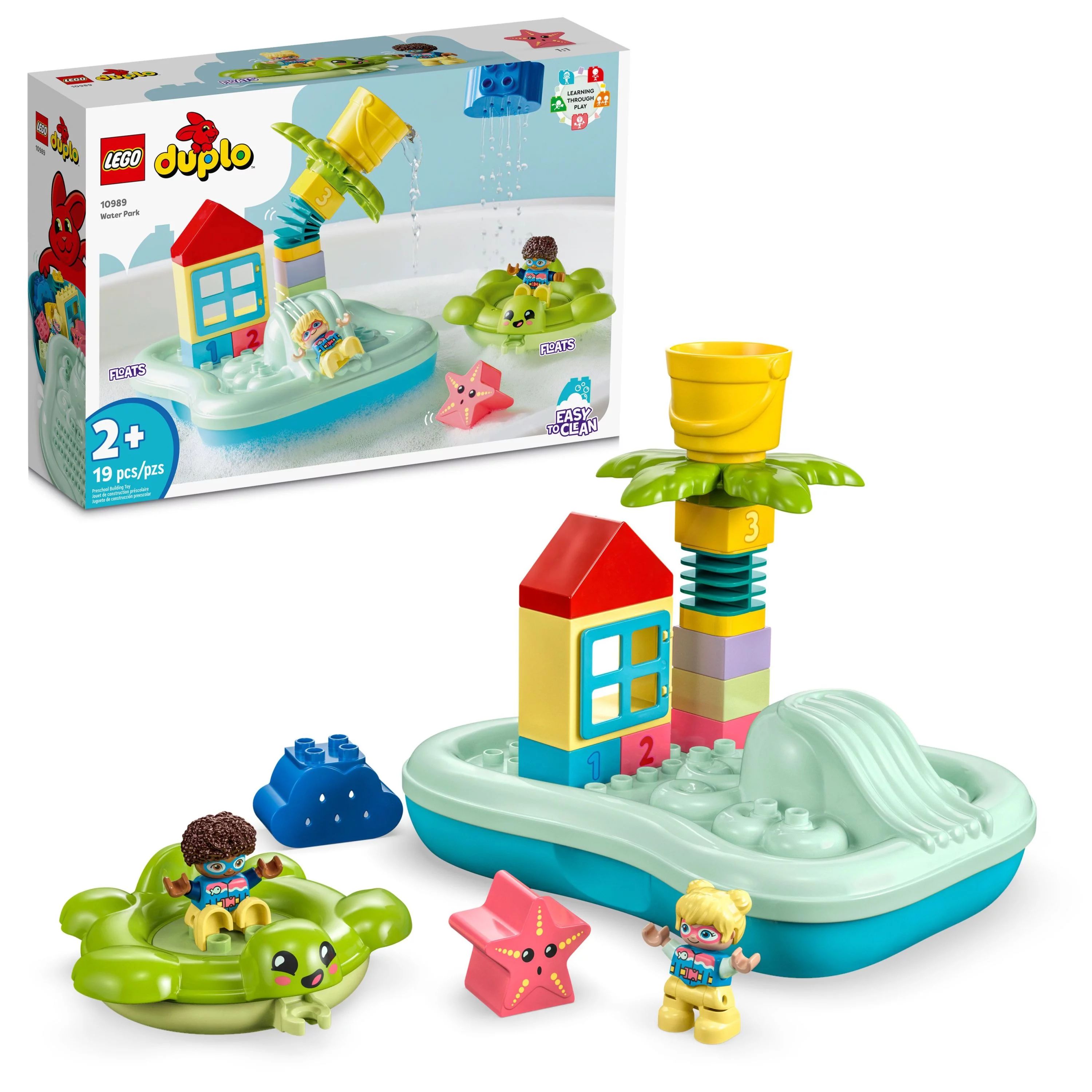 LEGO DUPLO Town Water Park 10989 Educational Building Bath Toy Set for Toddlers ages 2+, Features... | Walmart (US)