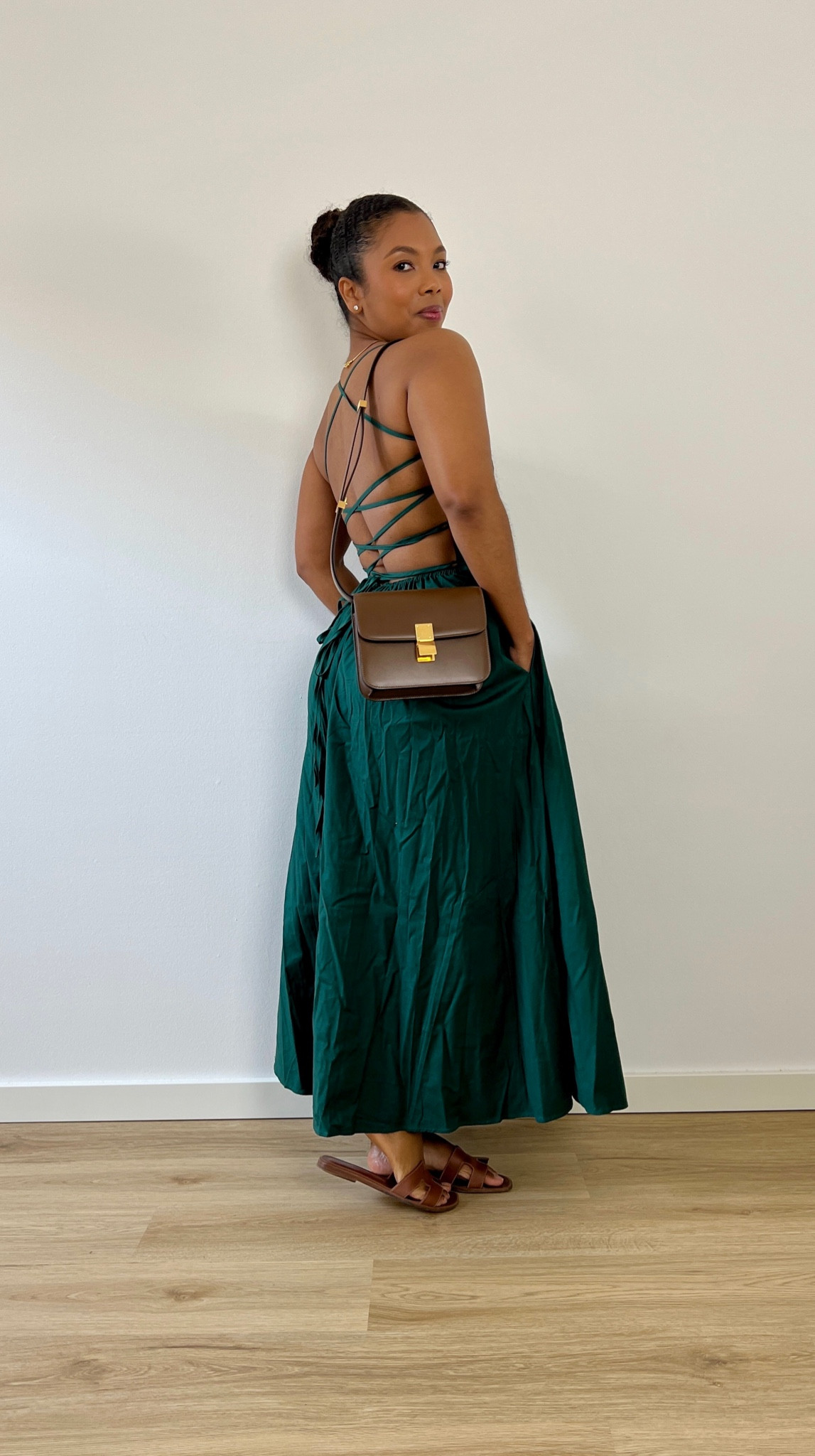 Green dress from Reformation back in stock! 💚

summer outfit inspiration, summer dress, midi dress, Hermes oran sandals, curvy fashion, A.P.C Grace brown shoulder bag, Massimo dutti leather crossbody bag, Netherlands. 

#LTKeurope #LTKSeasonal #LTKstyletip