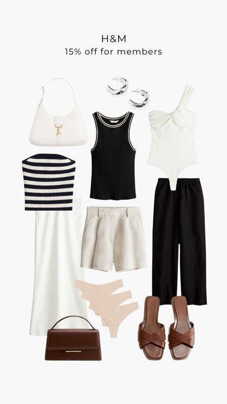 15% off for members on the H&M app!

Summer basics, spring basics, neutral outfits, levelling up your style, linen shorts, linen trousers, maxi skirt, wardrobe essentials 

#LTKstyletip #LTKsummer #LTKuk