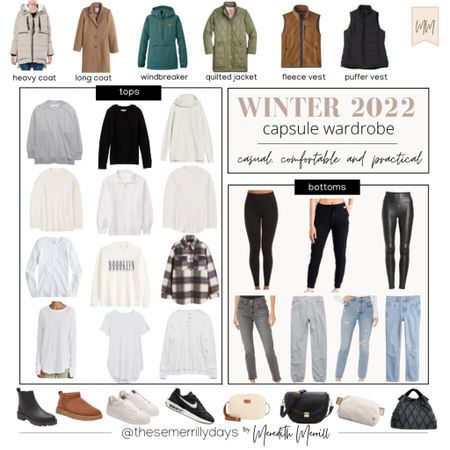 WINTER CAPSULE 2022 - 
Linking outerwear, shoes and accessories in this post! 
Check the styled looks collages for the other pieces or if you have time finding them search WINTER CAPSULE on my LTK page 

#LTKunder50 #LTKSeasonal #LTKunder100