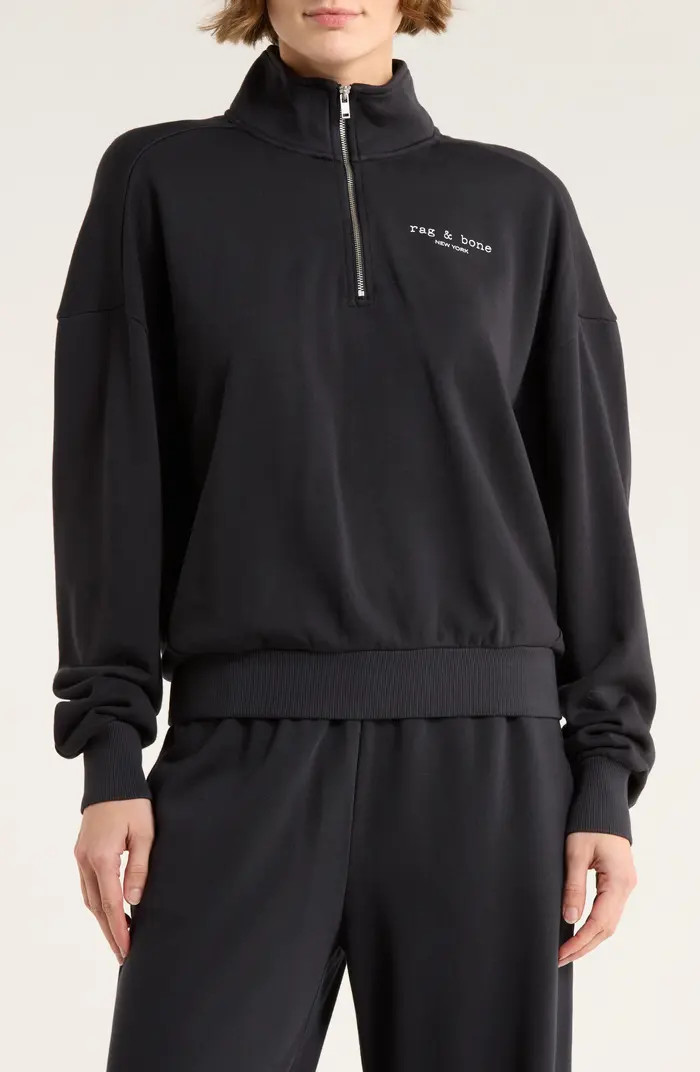 rag & bone Terry Half Zip Pullover | Nordstromrack | Nordstrom Rack