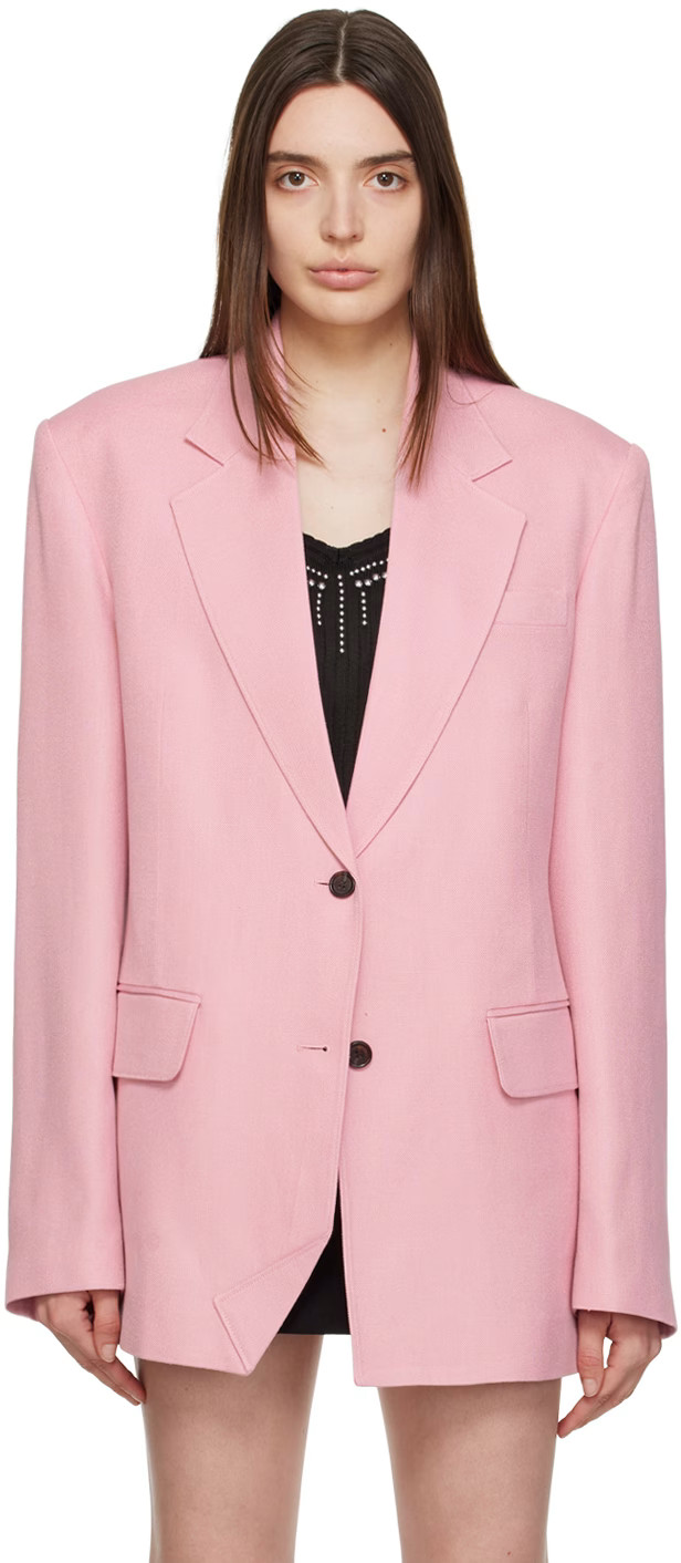 Pink Oversized Blazer | SSENSE