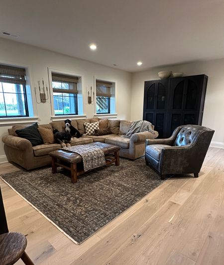 Cozy basement family room with this loloi rug! 

#LTKFindsUnder100 #LTKStyleTip #LTKHome