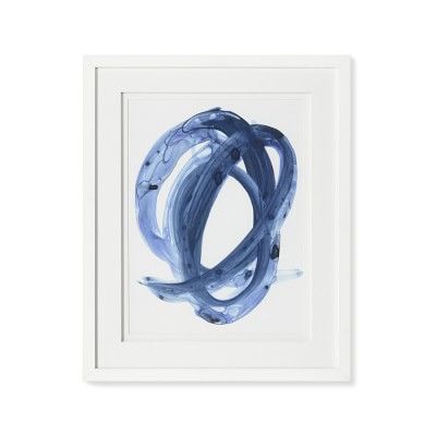 Blue Abstract Series, 3 | Williams-Sonoma