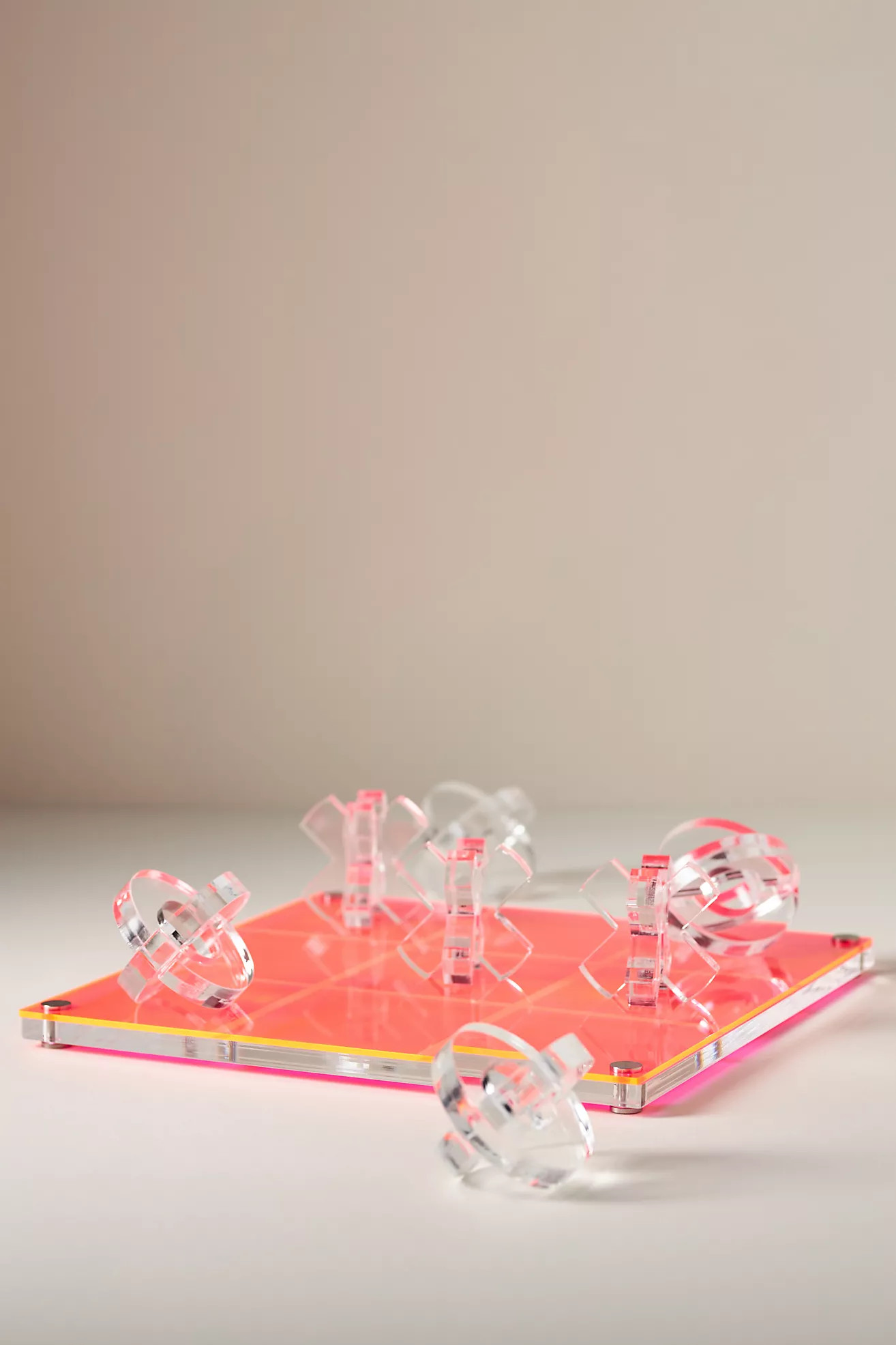 Acrylic 3D Tic-Tac-Toe Board Game | Anthropologie (US)