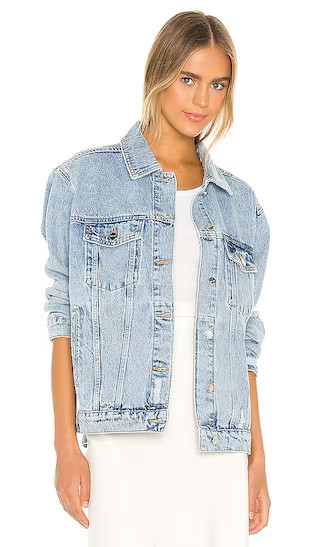 Rory Denim Jacket in Vintage Blue | Revolve Clothing (Global)