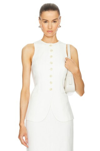 L'Academie by Marianna Leala Vest in Ivory from Revolve.com | Revolve Clothing (Global)