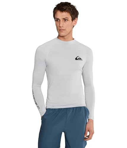 Quiksilver Men's Everyday Upf50 Long Sleeve Surf Tee Light Grey Heather Medium | Amazon (US)