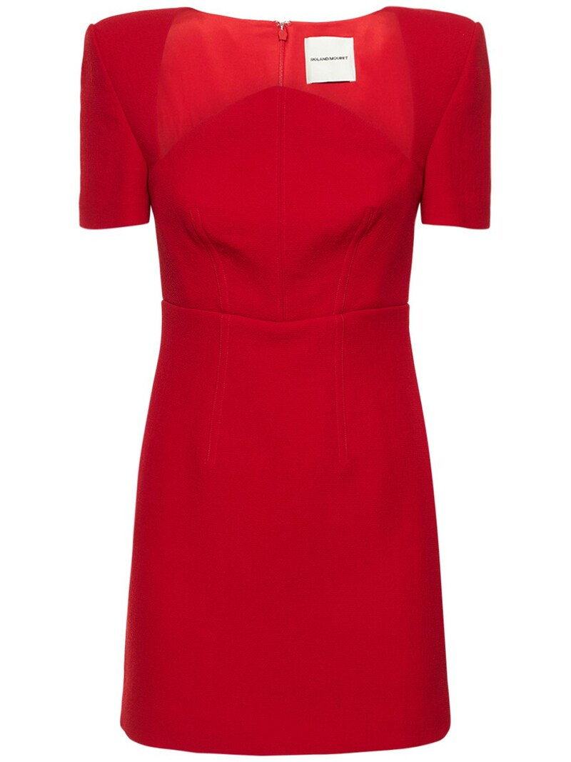 Moon wool crepe mini dress | Luisaviaroma