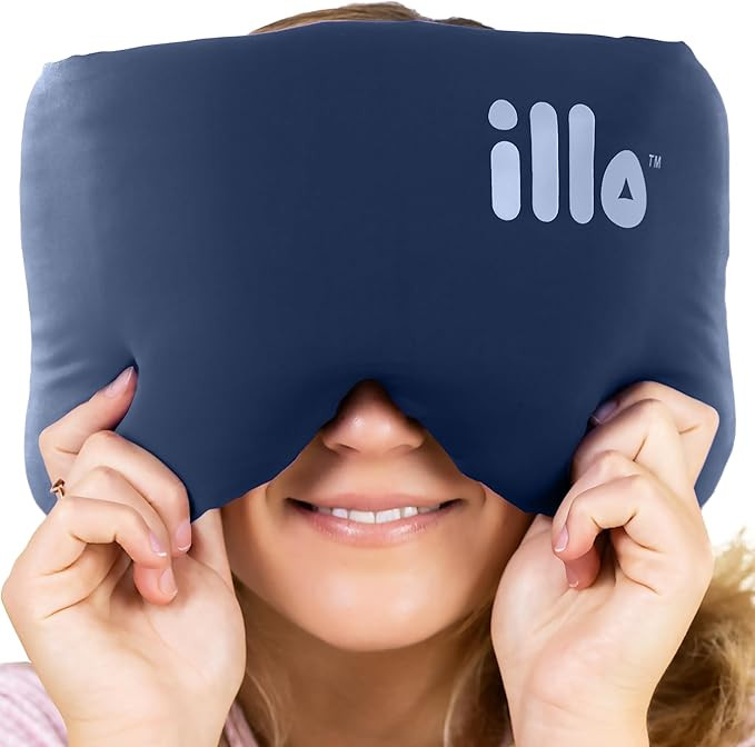 illo Wearable Pillow Sleep Mask | Blackout Weighted Eye Mask for Sleeping Napping & Side Sleepers... | Amazon (US)