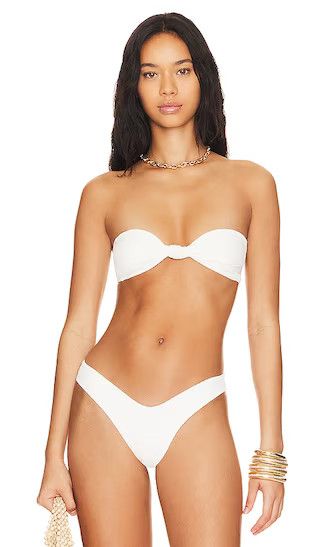 Sunny Bikini Top | White Bandeau Bikini | Bandeau Bikinis | Bandeau Swimsuit Swimsuits 2023 | Revolve Clothing (Global)