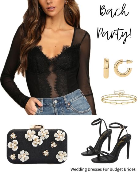 Get wild in this bachelorette party outfit idea for the bride to be.

#blackhighheels #lasvegasoutfit #nashvilleoutfit #miamioutfit #palmspringsoutfit 

#LTKShoeCrush #LTKFindsUnder50 #LTKParties