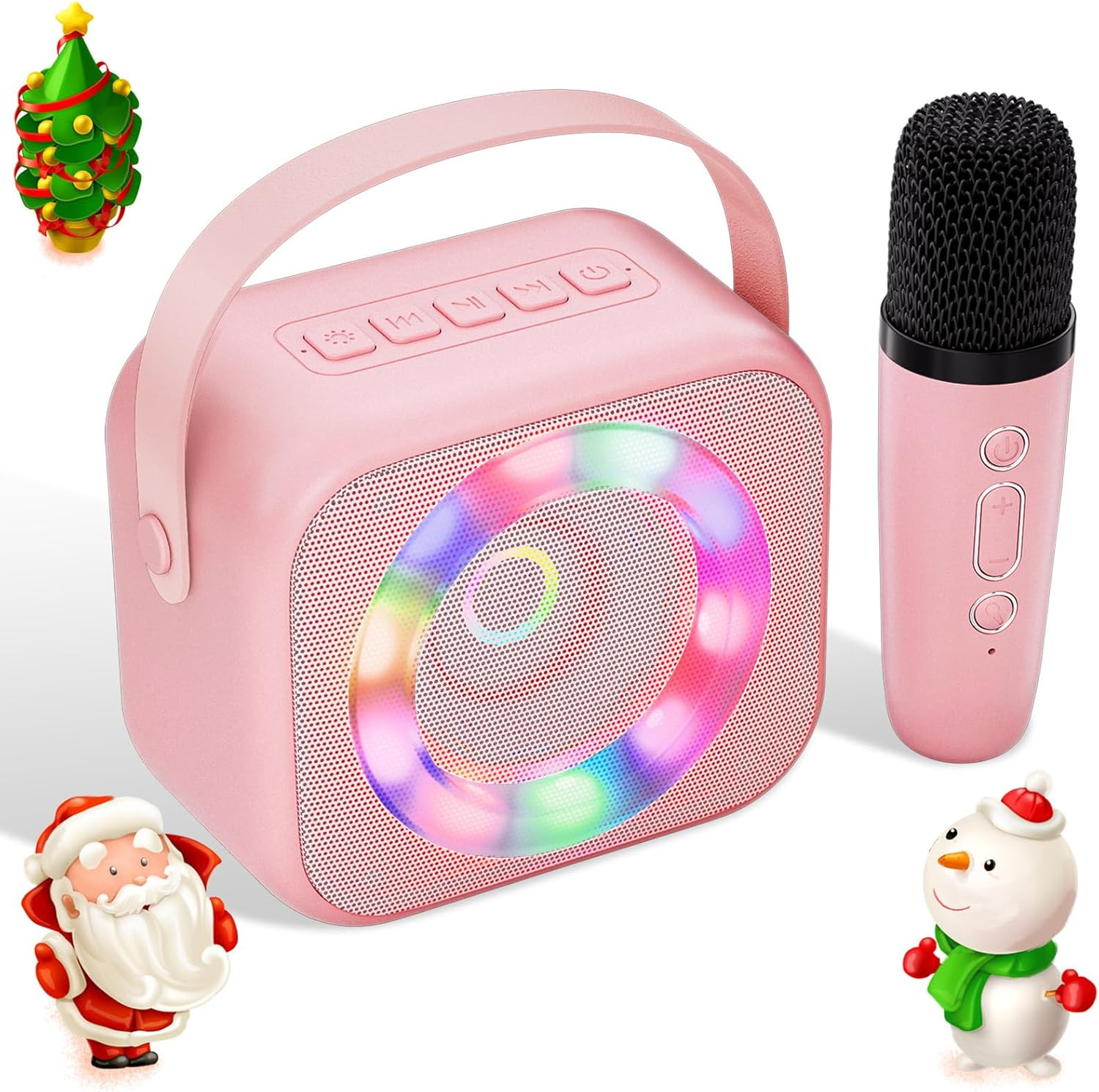 Verkstar Karaoke Machine for Kids, Mini Portable Bluetooth Karaoke Speaker with 2 Wireless Microp... | Amazon (US)