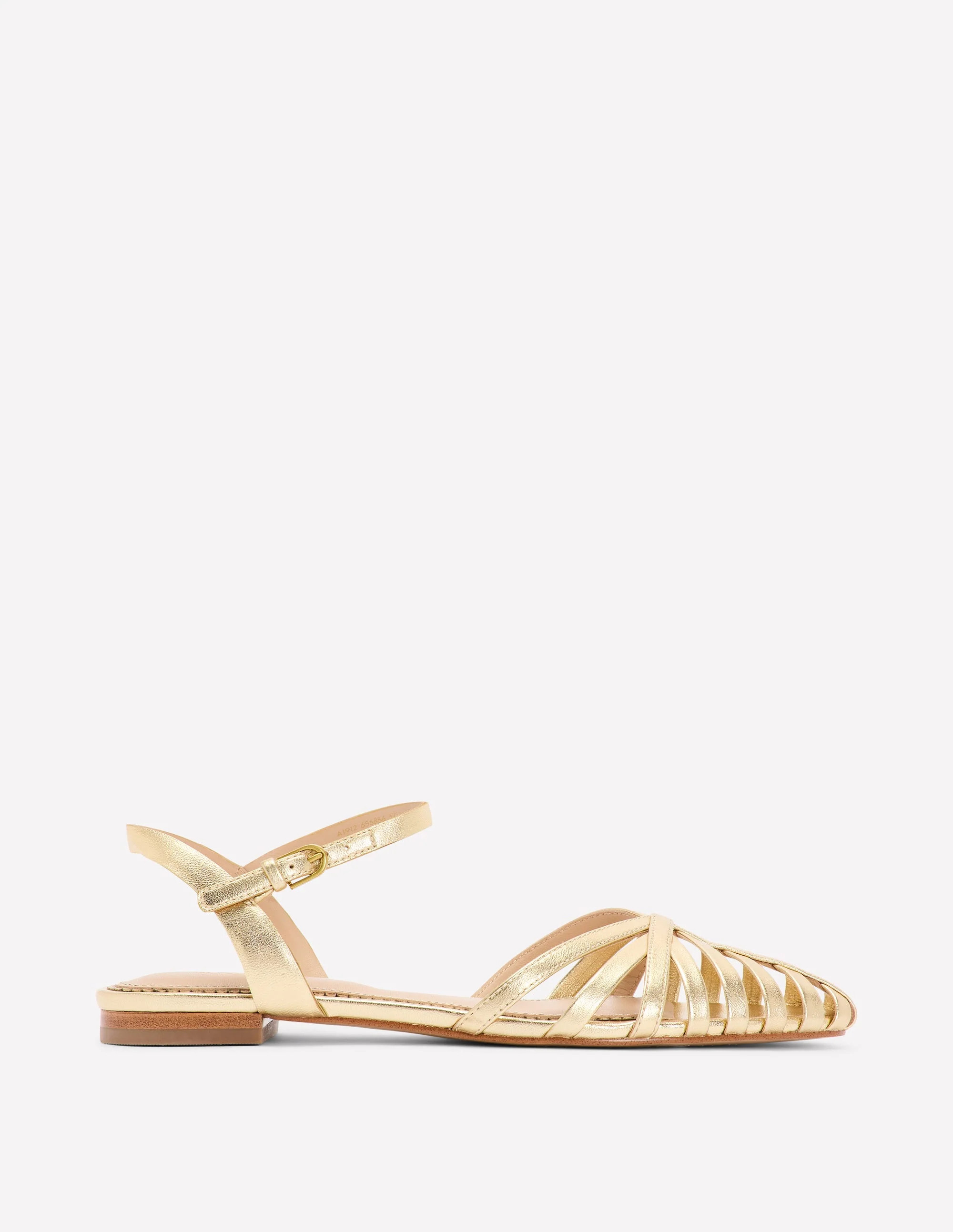 Multi Strap Pointed Sandal-Gold | Boden (US)