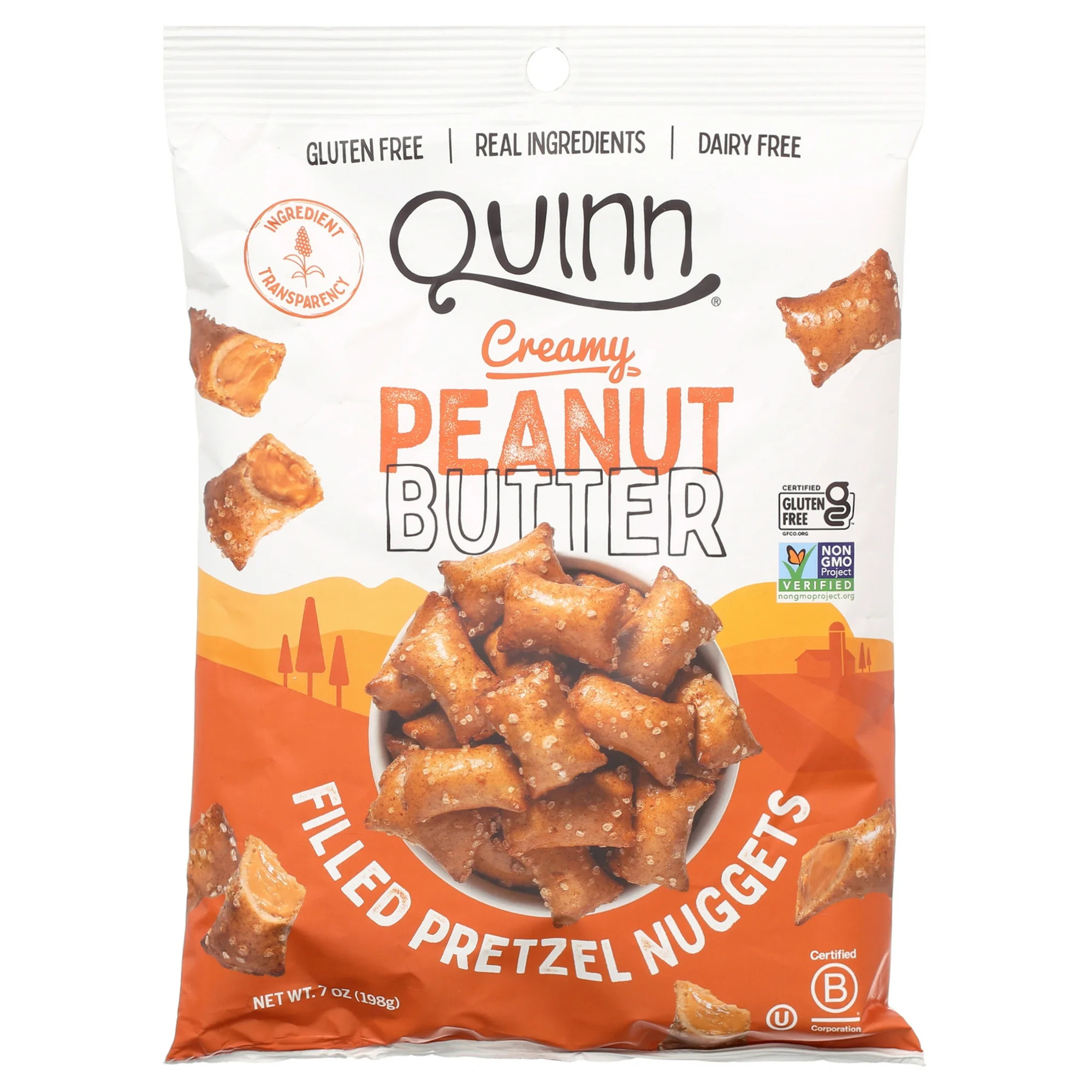 Quinn Gluten Free Peanut Butter Filled Pretzel Nuggets, 7 Oz | Walmart (US)