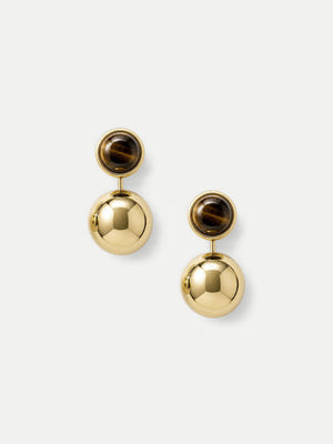 Tiger's Eye Drop Earring | Veronica Beard