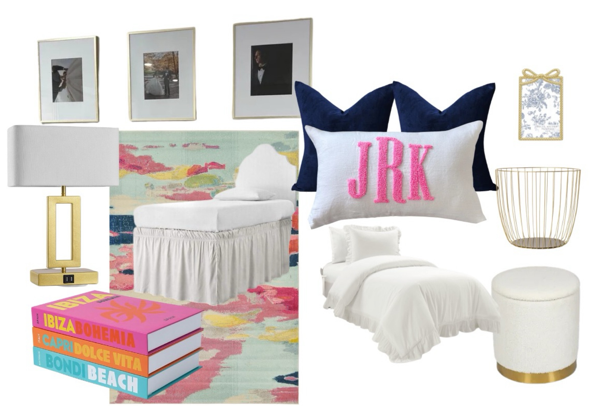College dorm room featuring navies, teals and pinks!

#LTKGiftGuide #LTKStyleTip #LTKHome