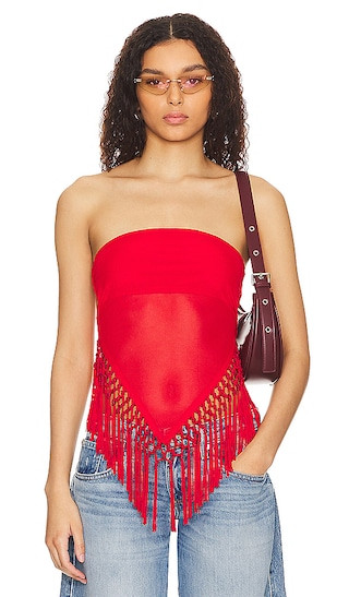 Shion Top in Red | Revolve Clothing (Global)