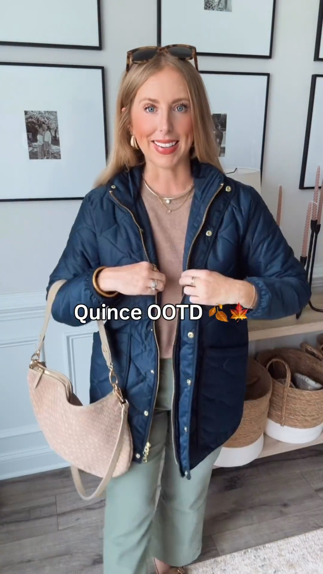 Had to wear these Quince pieces immediately! 😍 Love this 100% cashmere sweater paired with these french terry pants! But this quilted puffer jacket is the real MVP 🙌🏼 Amazing quality, longer length and large pockets…. Checks all the boxes! 
#quincepartner @Quince

#LTKootd #LTKmomlife #LTKdayinmylife