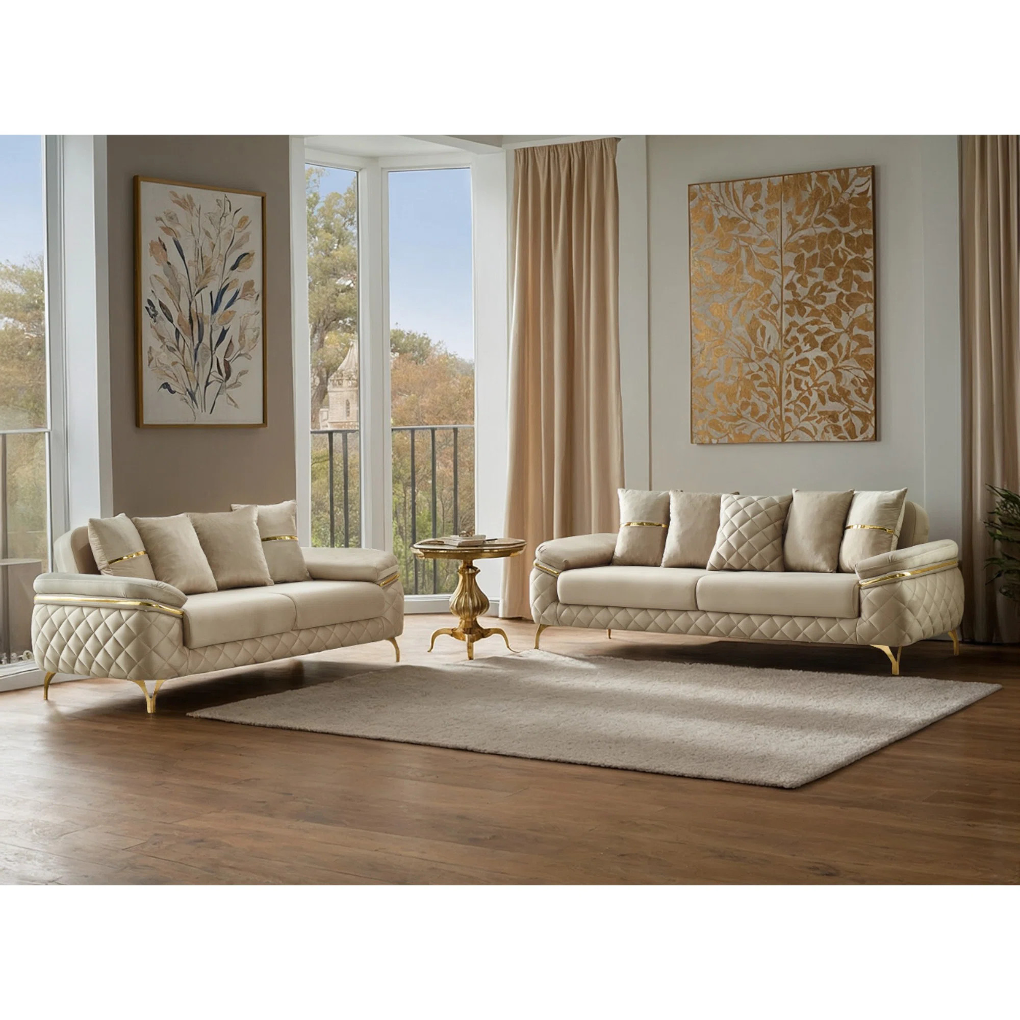 Martaveous 2 - Piece Velvet Living Room Set | Wayfair North America