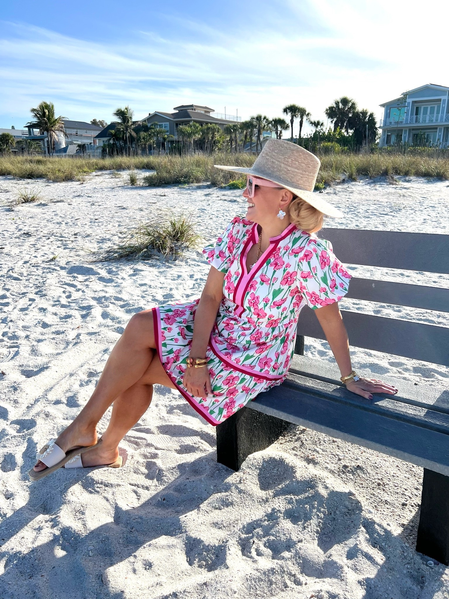 🏝️BEACH VACATION OUTFIT: Giving you summer style in this amazon dress. It makes a fantastic beach coverup too! Wearing a medium. Fits true to size.

💎Pair it with @julievos jewelry and head out to a lunch date after the beach.

👒Don’t forget to pick up my straw hat and sunglasses to complete the look.

#floraldress #summerstyle #founditonamazon @amazonfashion

#LTKSeasonal #LTKOver40 #LTKSaleAlert #LTKTravel #LTKgrwm #LTKootd #LTKMidsize #LTKSwim
