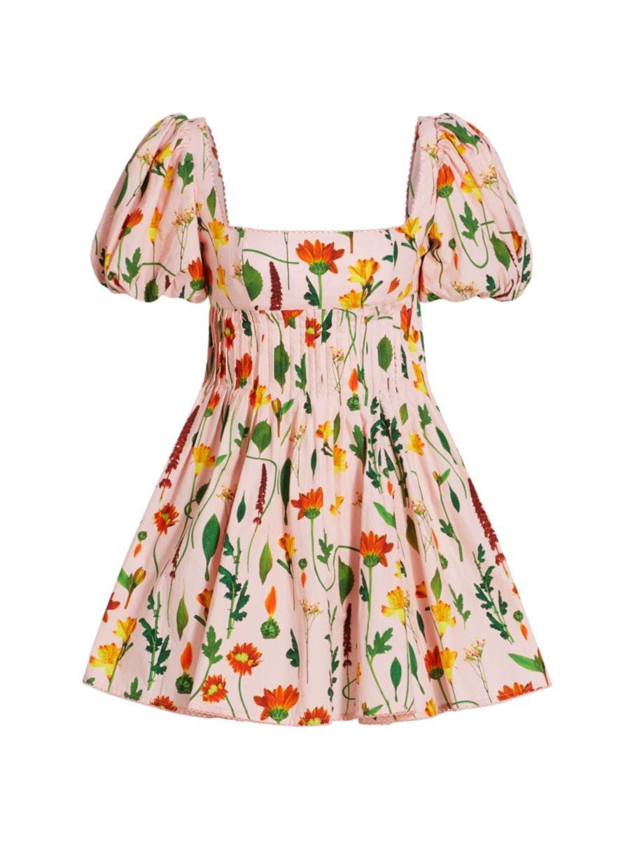 Carmelo Floral Cotton Minidress | Saks Fifth Avenue
