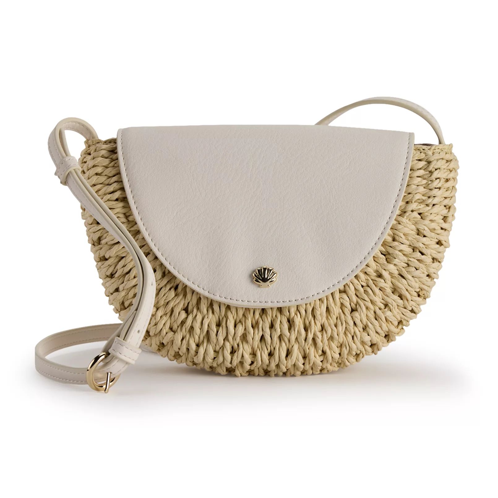 LC Lauren Conrad Leila Straw Crossbody Bag | Kohl's