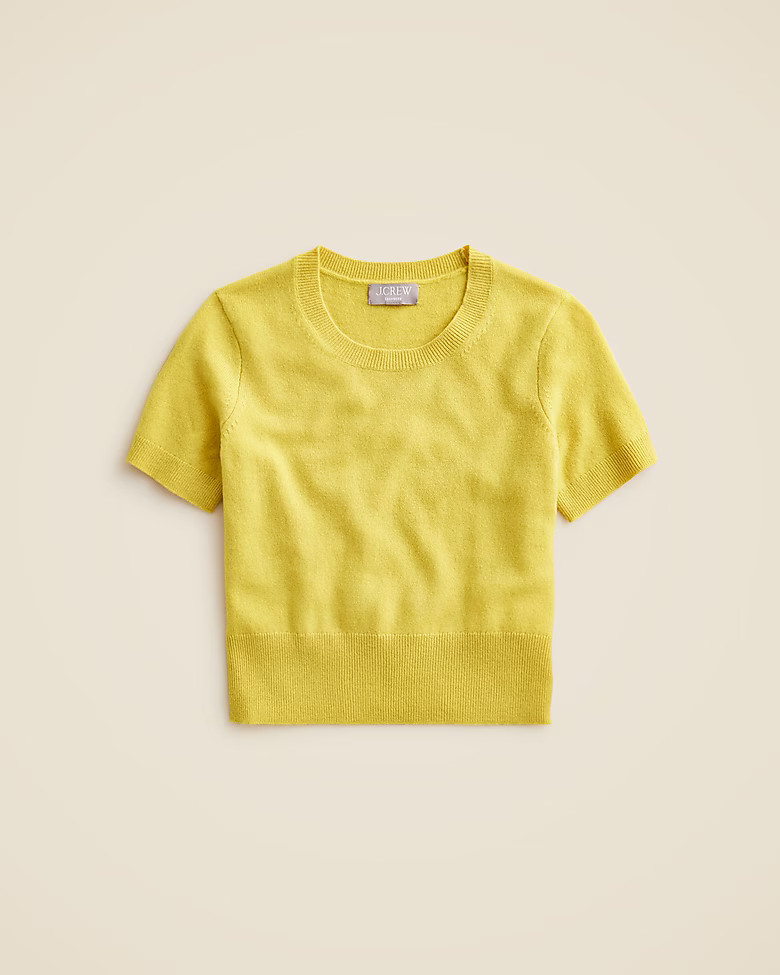 Cashmere shrunken T-shirt | J. Crew US